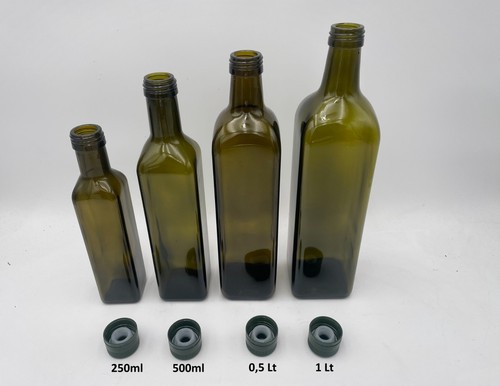 Bottiglie vetro verdi per - verdi, olio