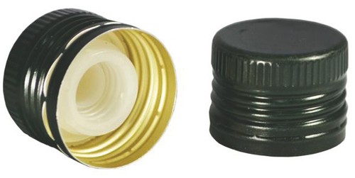 Tappo alluminio con - alluminio,