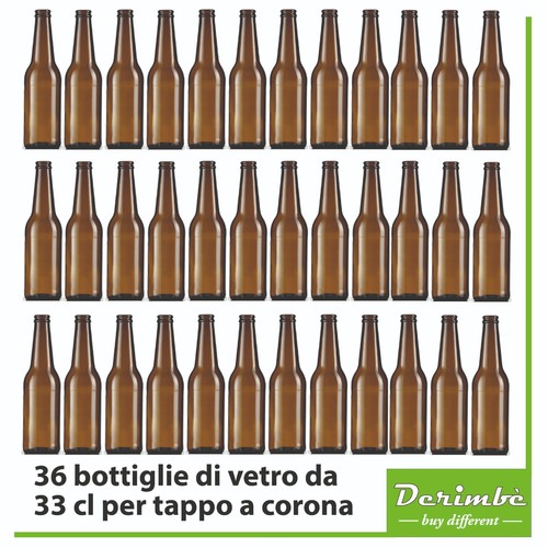 Bottiglie vetro marrone - 36,
