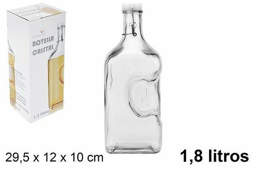 Bottiglia vetro 8lt - vetro, 1,8lt